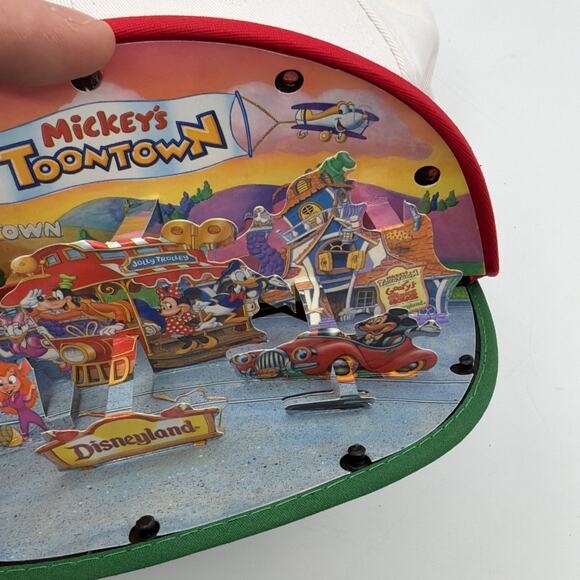 1993 Rare Vintage Disneyland Toontown Pop-up Diorama Snap Back Hat main image 6